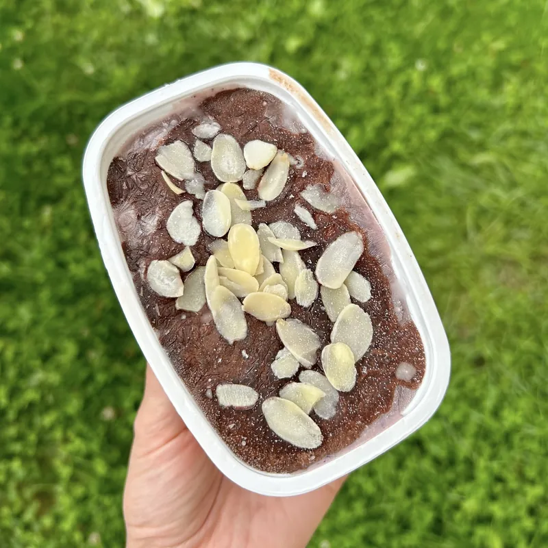 Domácí zmrzlina s borůvkami a čokoládou, recept z Nutrikalkulačky