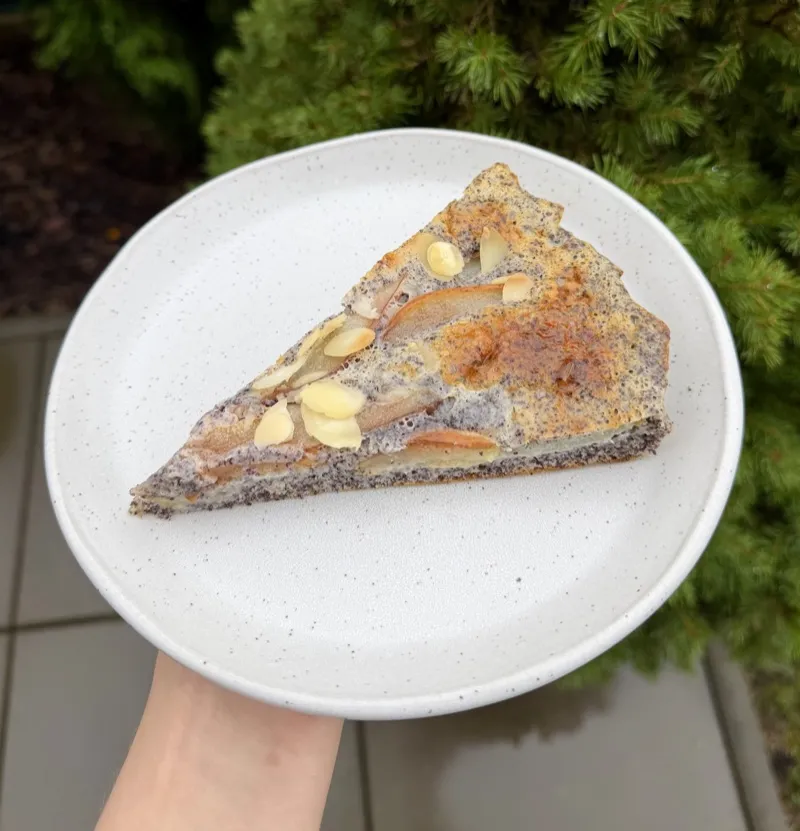 Hruškový koláč s mákem, recept z Nutrikalkulačky