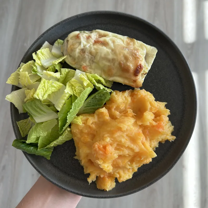 Plněná cuketa s mletým krůtím masem, recept z Nutrikalkulačky