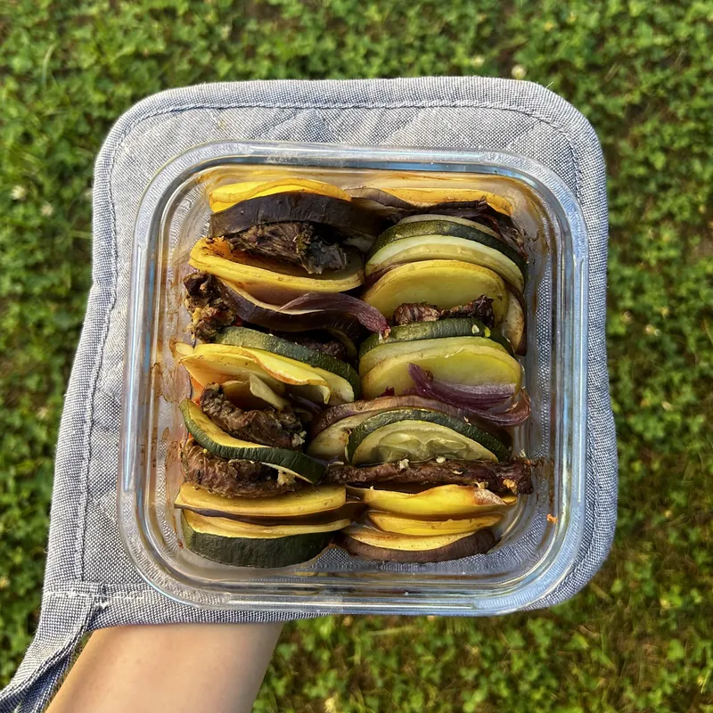 Ratatouille s hovězím masem, recept z Nutrikalkulačky