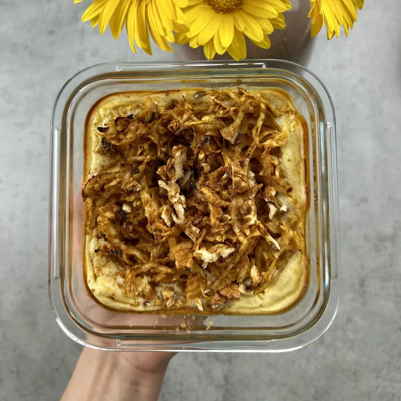 Rychlý jablečný koláč s tvarohem, recept z Nutrikalkulačky