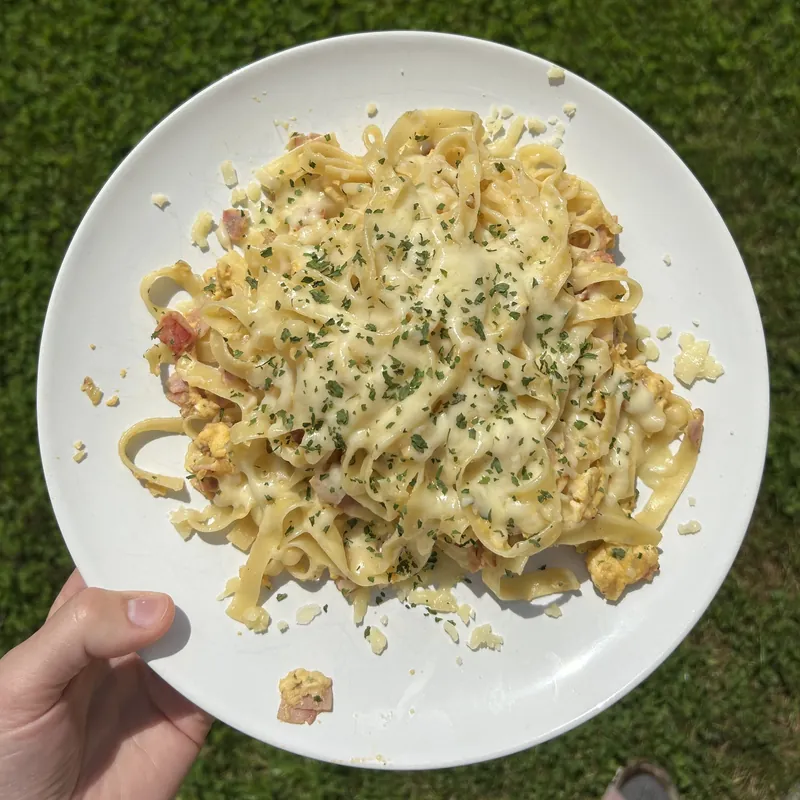 Špagety Carbonara, recept z Nutrikalkulačky