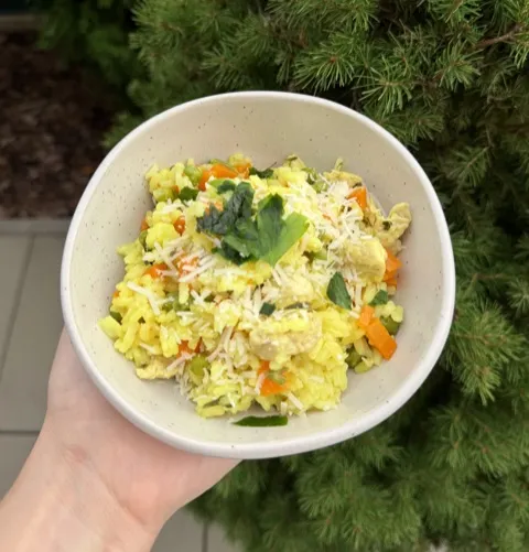 Rychlé rizoto s kuřecím masem, recept z Nutrikalkulačky