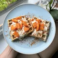 Jogurtové vafle s meruňkami a skořicí, recept s výživovými hodnotami