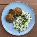 Karbanátky se šťouchanými bramborami, recept s výživovými hodnotami