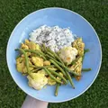 Krůtí maso na kari s rýží, recept s výživovými hodnotami