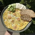 Omeleta s krevetami, recept z Nutrikalkulačky