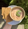 Pomazánka z pečené papriky s mozzarellou, recept s výživovými hodnotami