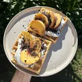 Vafle s nektarinkami a čokoládou, recept s výživovými hodnotami