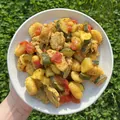 Vepřová panenka s gnocchi, cuketou a rajčaty, recept s výživovými hodnotami